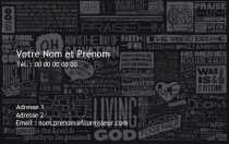 Modèle Carte de visite  design pour spécial grapheur avec effet tag à personnaliser en ligne avec modèle gratuit