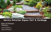 Modèle Carte de visite  espace vert pour jardin, espace vert à personnaliser en ligne avec modèle gratuit