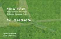 Modèle Carte de visite  espace vert pour jardin, espace vert, taille-haie à personnaliser en ligne avec modèle gratuit