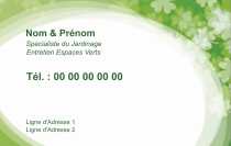 Modèle Carte de visite  espace vert pour jardin, espace vert, taille-haie à personnaliser en ligne avec modèle gratuit