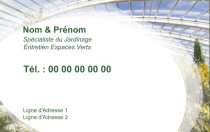 Modèle Carte de visite  espace vert pour jardin, espace vert, taille-haie à personnaliser en ligne avec modèle gratuit