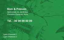 Modèle Carte de visite  espace vert pour jardin, espace vert, taille-haie à personnaliser en ligne avec modèle gratuit