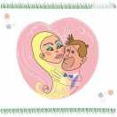 Modèle faire-part mariage  mariage pour Ce document est idéal pour composer votre faire-part de mariage avec un thème bande-dessinée à personnaliser en ligne avec modèle gratuit