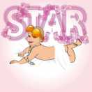 Modèle faire-part naissance  générique pour faire-part de naissance Fille à personnaliser en ligne avec modèle gratuit