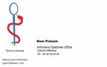 Modèle Grande carte de visite  infirmière pour grande carte de visite infirmière libérale à personnaliser en ligne avec modèle gratuit