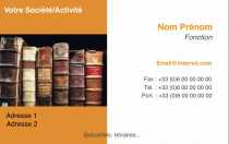Modèle Carte de visite  libraire pour librairie, libraire, bouquiniste, livre d'occasion à personnaliser en ligne avec modèle gratuit