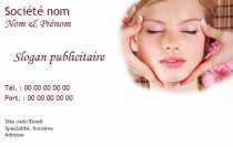 Modèle Carte de visite  massage bien être pour massage à domicile, relaxation, soins du visage bien être à personnaliser en ligne avec modèle gratuit