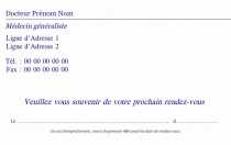 Modèle Grande carte de visite  médicale pour grande carte de rendez-vous médicale médecine générale à personnaliser en ligne avec modèle gratuit