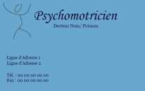 Modèle carte de visite  médicale pour carte de visite médicale neuropsychologie à personnaliser en ligne avec modèle gratuit