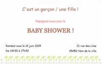 Modèle Carte de visite  baby shower pour Evènement, baby shower, jeune maman à personnaliser en ligne avec modèle gratuit