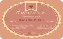 Modèle Carte de visite  baby shower pour Evènement, baby shower, jeune maman à personnaliser en ligne avec modèle gratuit