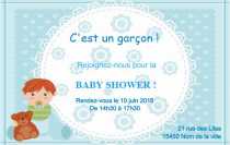 Modèle Carte de visite  baby shower pour Evènement, baby shower, jeune maman à personnaliser en ligne avec modèle gratuit