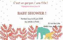 Modèle Carte de visite  baby shower pour Evènement, baby shower, jeune maman à personnaliser en ligne avec modèle gratuit