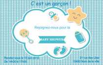 Modèle Carte de visite  baby shower pour Evènement, baby shower, jeune maman à personnaliser en ligne avec modèle gratuit