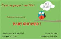Modèle Carte de visite  baby shower pour Evènement, baby shower, jeune maman à personnaliser en ligne avec modèle gratuit