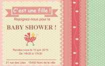 Modèle Carte de visite  baby shower pour Evènement, baby shower, jeune maman à personnaliser en ligne avec modèle gratuit