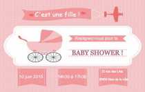 Modèle Carte de visite  baby shower pour Evènement, baby shower, jeune maman à personnaliser en ligne avec modèle gratuit