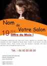 Modèle Flyer A cinq  coiffure pour flyer Coiffure à personnaliser en ligne avec modèle gratuit