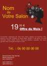 Modèle Flyer A cinq  coiffure pour flyer Coiffure à personnaliser en ligne avec modèle gratuit