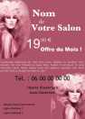 Modèle Flyer A cinq  coiffure pour flyer Coiffure à personnaliser en ligne avec modèle gratuit