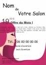 Modèle Flyer A cinq  coiffure pour flyer Coiffure à personnaliser en ligne avec modèle gratuit