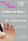 Modèle Flyer A cinq  onglerie pour flyer onglerie, soins des ongles à personnaliser en ligne avec modèle gratuit