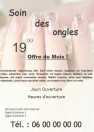 Modèle Flyer A cinq  onglerie pour flyer onglerie, soins des ongles à personnaliser en ligne avec modèle gratuit