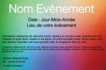 Modèle Flyer A six  publicitaire pour flyer A6 taille carte postale à personnaliser en ligne avec modèle gratuit