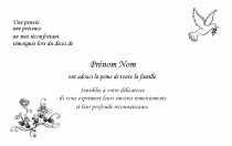 Modèle Carte  Remerciement décès pour Carte remerciements décès à personnaliser en ligne avec modèle gratuit