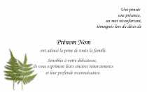 Modèle Carte  Remerciement décès pour Carte remerciements décès à personnaliser en ligne avec modèle gratuit