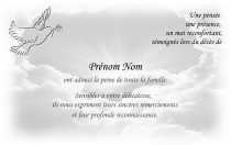 Modèle Carte  Remerciement décès pour Carte remerciements décès à personnaliser en ligne avec modèle gratuit