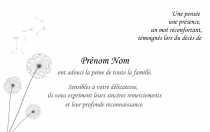 Modèle Carte  Remerciement décès pour Carte remerciements décès à personnaliser en ligne avec modèle gratuit