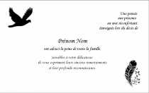 Modèle Carte  Remerciement décès pour Carte remerciements décès à personnaliser en ligne avec modèle gratuit