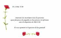 Modèle Carte  Remerciement décès pour Carte remerciements décès à personnaliser en ligne avec modèle gratuit