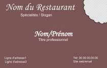 Modèle Carte de visite  Traiteur pour Traiteur, Restauration, Service Traiteur à personnaliser en ligne avec modèle gratuit