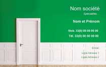 Modèle Carte de visite  peintre décorateur pour bâtiment, construction, peinture revêtement mur, décoration à personnaliser en ligne avec modèle gratuit