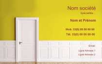 Modèle Carte de visite  peintre décorateur pour bâtiment, construction, peinture revêtement mur, décoration à personnaliser en ligne avec modèle gratuit