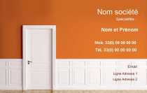 Modèle Carte de visite  peintre décorateur pour bâtiment, construction, peinture revêtement mur, décoration à personnaliser en ligne avec modèle gratuit