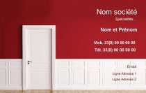 Modèle Carte de visite  peintre décorateur pour bâtiment, construction, peinture revêtement mur, décoration à personnaliser en ligne avec modèle gratuit