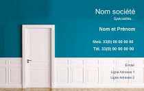 Modèle Carte de visite  peintre décorateur pour bâtiment, construction, peinture revêtement mur, décoration à personnaliser en ligne avec modèle gratuit