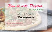Modèle Carte de visite  restaurant pour pizza, restaurant Italien, pizzaiolo à personnaliser en ligne avec modèle gratuit