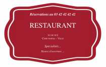 Modèle Carte de visite  restaurant pour restaurant (brasseries, grillades) à personnaliser en ligne avec modèle gratuit