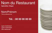 Modèle Carte de visite  Traiteur pour Service Traiteur, Restauration à domicile à personnaliser en ligne avec modèle gratuit