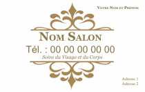 Modèle Carte de visite  salon de beauté pour Salon de beauté, rose à personnaliser en ligne avec modèle gratuit