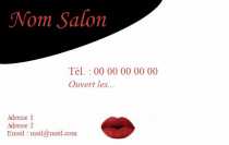 Modèle Carte de visite  salon de beauté pour Salon de beauté, rose à personnaliser en ligne avec modèle gratuit