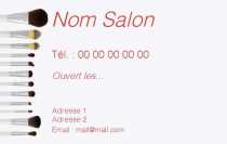 Modèle Carte de visite  salon de beauté pour Salon de beauté, rose à personnaliser en ligne avec modèle gratuit