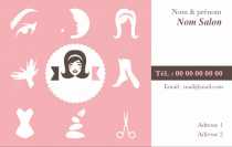 Modèle Carte de visite  salon de beauté pour Salon de beauté à personnaliser en ligne avec modèle gratuit