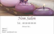Modèle Carte de visite  salon de beauté pour Salon de beauté, rose à personnaliser en ligne avec modèle gratuit
