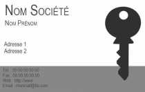 Modèle Carte de visite  serrurier pour Ce document est idéal pour communiquer vos coordonnées à personnaliser en ligne avec modèle gratuit