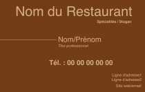 Modèle Carte de visite  Traiteur pour Restauration, Service Traiteur, Traiteur à personnaliser en ligne avec modèle gratuit